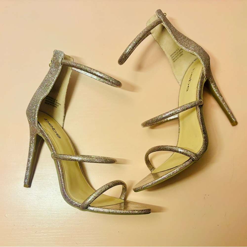bebe Glitter Berdine-g Heels
